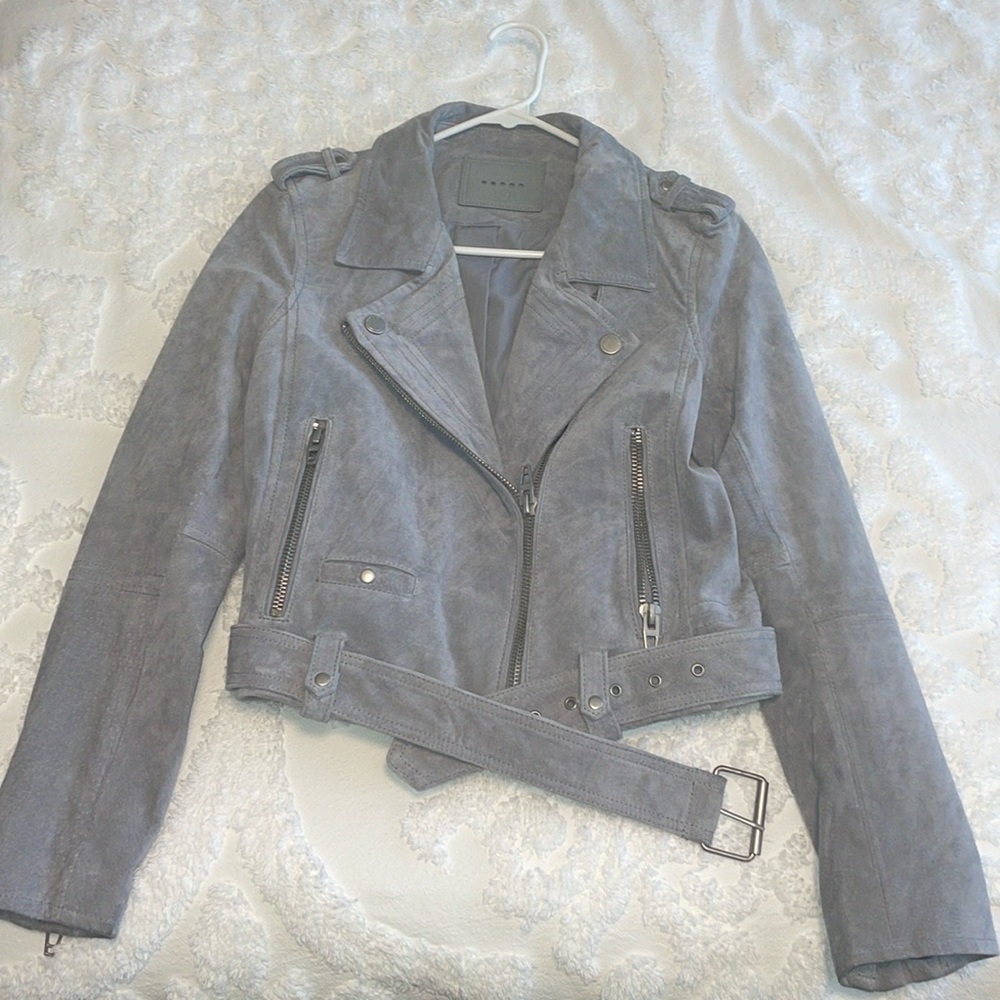 BLANK NYC SUEDE LEATHER JACKET